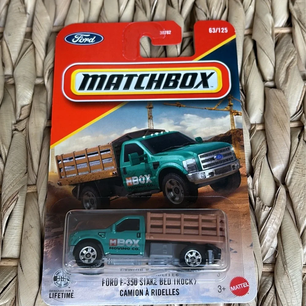 Matchbox Ford F-350 Stake Bed F350 Truck Construction M Box Moving Vehicle 2026🆕